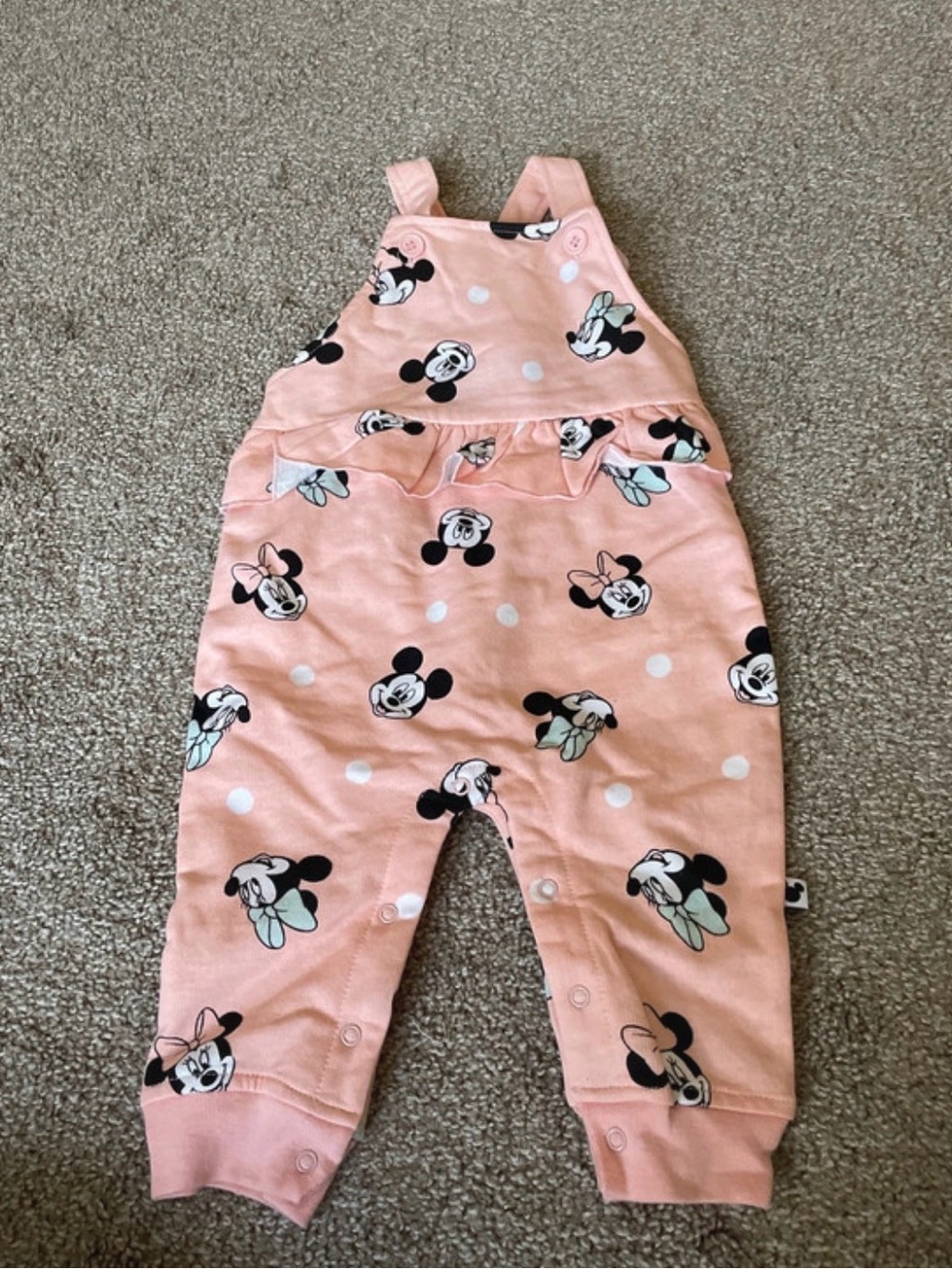 Minnie Mouse Pink Overalls for Kids - Disney Inspired